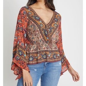 Free People Rosalie Wrap Top